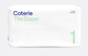 Coterie Baby  Diapers, Size 1 (99 Count) 