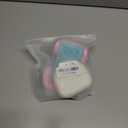 Doll Car Seat for 17cm Dolls, Cute Toy Car Seat with Clip and Removable Magnetic Base Stand, Car Interior Decor for Doll Toy Ornament Display (Blue Pink)