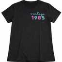 T-Shirt Woman Vintage 1985, Size S, Black