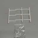 4 Pack Siding Closet Door Floor Guide-Universal ABS Sliding Door Bottom Guide Fit for 1-3/8" Thick Door-White Closet Door Guides for Cabinet Floor with Screws