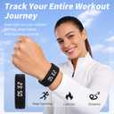 Effective Alarm Clock for Heavy Sleepers Silent Vibrating Wristband Smart Bracelet Wrist Shock Watch Deaf People Sleep Wearable Wake up Band Vibration that Won't Wake Partner (Rose Red)