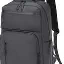 Waterproof Laptop Backpack for Men & Women, Flight Approved Anti-Theft Daypack with 15.6-inch Laptop Sleeve (Gray), Medium