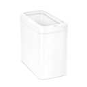 simplehuman Slim Open Trash Can, 25L, 6.6 Gallon, Commercial Office for Conference Rooms, Hotel Rooms, Reception, Heavy Duty Stainless Steel, ADA-Compliant, White