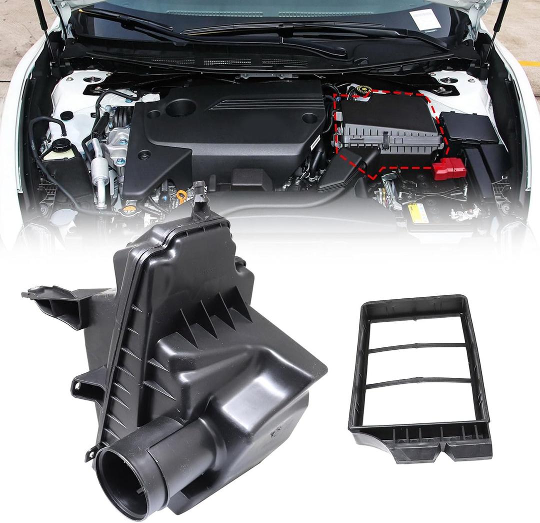 Air cleaner Air Box Filter Box 16500-JG30A Compatible with Nissan Rogue 2.5L 2008 2009 2010 2011 Replace 4445085266 Intake Air Cleaner