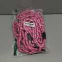 Long Dog Leash for Training 30Ft-Reflective Nylon Rope with Swivel Hook-Recall Agility Lead for Large Small Medium Dogs Outside Walking Hiking-Pink Diam 1/2"