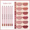 5 x Peel Off Lip Liner Stain, Long Lasting Lipstick, Lip Pencil for Shaping & Sculpting Lips, Lip Makeup Flawless, Smudge-Proof, Non-Sticky #09 Brick Red