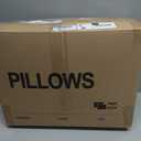 puredown Goose Feathers and Down White Pillows with 100% Cotton Cover, Bed Sleeping Hotel Collection Pillows Set of 2, Standard Size