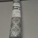 Drawer & Shelf Liner for Kitchen Cabinets 17.5 x 120", Non-Slip Non-Adhesive Shelf Paper Protect Dresser and Cupboard, Waterproof Drawer Mats for Bathroom, Easy to Cut (Grey Diamond)