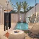 Memorial Wind Chimes w/Leaf Pendant, Sympathy Gifts for Loss of Loved One, Bereavement Gift Condolence Funeral Gifts for Loss of Mother Father