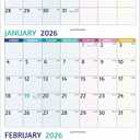 2026 Wall Calendar - 3 Month Calendar 2026 Vertical, Jan 2026 - Dec 2026, 3 Month Wall Calendar 2026, 11 x 26 In Open, 2026 Calendar Monthly with Large Print, Holidays, Thick Paper, Priorities  Notes