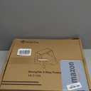 StrongTek Double Step Footrest, Adjustable Wooden Foot Stool with 3 Height Levels, Cushioned Top & Non-Slip Base, Ergonomic Under Desk Leg Rest for Office Home