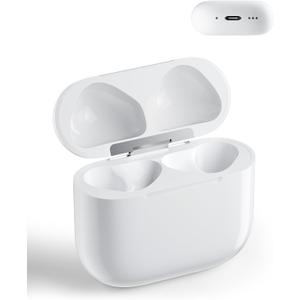 Jinstyles Wireless Charging Case Replacement Compatible for AirPods 4th Generation, Air Pod 4 Charger Case with Bluetooth Pairing Sync Button Without Earbuds(USB-C)
