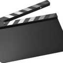 Andoer Acrylic Clapperboard Action Cut Board Movie Film Clapper Film Clapboard Small Clapperboard Movie Director's Slate Cut Action Scene Clapper Board Film Slate Dry Movie Clap Board for Filming