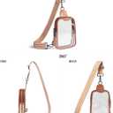 LATMAP DOUBLE ZIP Clear bags Stadium Approved Crossbody Sling Bag Fanny Pack Purses for Women Men Belt bag for Stadium Events
