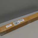 1 Inch Blackout Curtain Rods for Windows Patio, Adjustable Room Divider Curtain Rod Wall Mount & Ceiling Mount for Indoor & Outdoor, Black, 28" to 48"