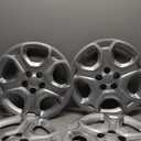 17-inch Hubcaps Compatible with Ford Escape 2013-2025; Wheel Covers; Set of 4 pcs (Silver)