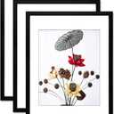 THREELOVE 18x24 Frame Black, Display 16x20 Picture with Mat or 18x24 without Mat, Photo Poster Frame Wall Mounting, Set of 3