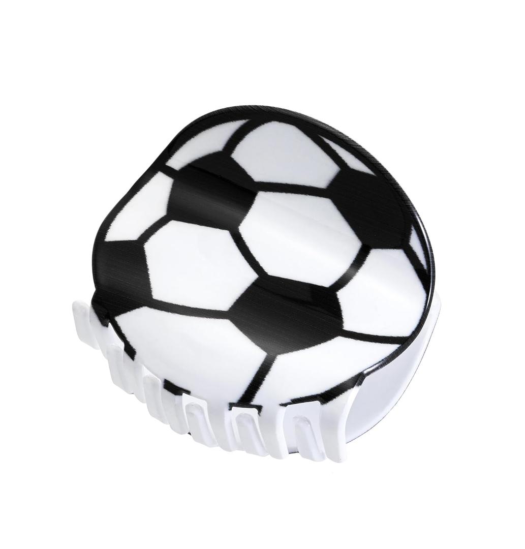 Sports Soccer Hair Claw Clips for Women,Game Day Soccer Hair Jaw Barrette, Acrylic 3.1inch Big Hair Claw Clips for Thick and Thin Hair Accessories Gifts (soccer)