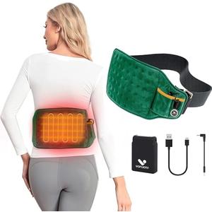 Vofuoti Cordless Heating Pad, Portable Heated Pad with Battery and 3 Heat Settings for Back, Abdomen, Women Men Vofuoti Cordless Heating Pad, Portable Heated Pad with Battery and 3 Heat Settings for Back, Abdomen, Women MenÂ