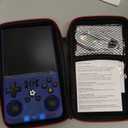 R36MAX Retro Gaming Console, Retro Handheld Games Console with 64GB TF Card, Portable Hand Held Open Source Linux System, 4.0 inch IPS HD Screen Video Game Consoles, 4000mAh Battery (Blue)