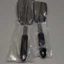 Unicook 2 Pack Flexible Silicone Spatula, Turner, 600F Heat Resistant, Ideal for Flipping Eggs, Burgers, Crepes and More, Black