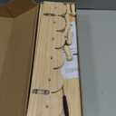 Nursery Shelves for Wall with Hooks-Scalloped Wall Book Shelves for Bedroom Kids Set of 3, Nursery Furniture Must Have, 16 Inch, Natural