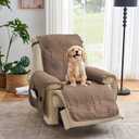 Toffee Quilted Recliner Covers, Waterproof Recliner Chair Covers, Lazy Boy Chair Covers, Pet Friendly Recliner Slipcover for Dogs Cats, Washable Furniture Protector (Recliner 22", Raw Umber)