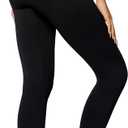 Conceited Fleece Lined Leggings Women - Regular and Plus Size Tights - Premium Fabric(Small-Medium, Black)