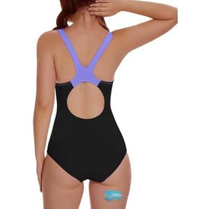 Beautikini Period Swimwear One Piece Racerback Training Bathing Suit Women Period Swimsuits for Teen Girls XS