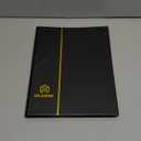MUDOR Stamp Collecting Album, 7 Rows Pockets Stamp Book for Collectors, 10 Sheets Stamp Stockbook