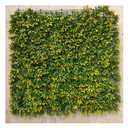 YJEUZCD Artificial Topiary Hedges Panels, Hedge Wall Grass Plant Decoration Panels, Indoor Garden Synthetic Holiday Party Backdrop Decor Fence(Green-D)