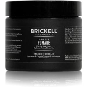 Brickell Men's Products Shaping Paste Pomade For Men, All Natural, Texturizing Wax Pomade, 2 Ounce, Scented