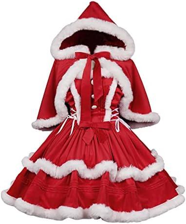 ZZEQYG Womens Christmas Dresses Santa Christmas Outfits Cute Lolita Dress S