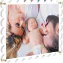 11X14 Acrylic Picture Frame for Wall, Frameless Clear Photo Frame with Scalloped Edge, No Drill Floating Frame for Diploma Certificate Degree Document & Poster/Painting/Artworks Display (1 Pack, Scalloped edge) (Gold Screw)