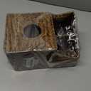 Sumnacon Square Woven Tissue Box Cover - Decorative Cube Tissue Box Holder with Side Organizer, Rustic Seagrass Tissue Box for Living Room Vanity Night Stand Table Countertop Office,Coffee