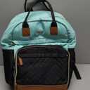 Diaper Bag Backpack - Extra Large Diaper Bag for 2 Kids Twin, Travel Baby Bags for Mom Dad 25-37L Expandable with Changing Pad Earphone Hole, Green Black