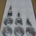 PUSKMAY Mason Jars 8ozSmall Mason Jars Canning Jars with Airtight Metal Covers for Jam, Honey, Spices,Candle Wedding Favors, Food Storage & DIY Crafts (30 pack) (Silver)