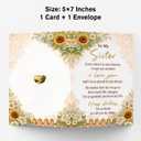 3 x Sister Birthday Card Gifts | Happy Birthday Card Gifts for Sister Adult | Romantic