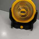HEINPRO Battery Powered Fan Compatible with Dewalt 20V Max Battery with AC Adapter (No Battery) Up to 650CFM, Variable Speed, Low Noise 30dB, Portable Cordless Fan for Camping, Jobsite