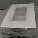 16pcs 14x10x6 Cake Boxes with Window Rectangle Quarter Sheet Bakery Boxes for Pastry Baking Cake, Cupcakes, Donuts, Cookies, Pie Treat Packaging White Large