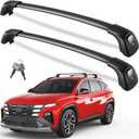 KINGGERI 330lbs Lockable Roof Rack Cross Bars Compatible with Hyundai Tucson 2022-2026 SE SEL N Line Limited NX4 Hybrid, Heavy Duty Anti-Theft Aluminum Roof Rails Crossbars Carrier Luggage Kayak