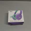 acer Kids Bluetooth Headphones, 85/94dB Volume Limited, 60H Playtime, Bluetooth 6.0, Lightweight Over-Ear Wireless Headphones for Kids, Toddler Headphones with Built-in Mic, Purple-Green