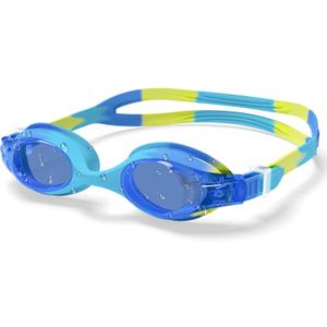 2 x Aegend Swim Goggles for Kids 3-8 - Anti-Fog Anti-Leaking Comfort Fit Toddler Goggles for Swimming