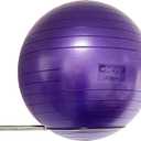 Wall Mounted Stainless Steel Exercise Ball Holder, Sturdy Yoga Ball Storage Rack, Stability ball Display Holder, for Exercise/Yoga/Stability Balls 32 cm to 86 cm (13" to 34"), With mounting screws
