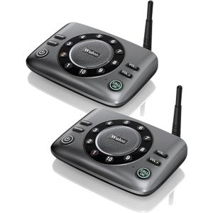 Hands-Free Intercoms Wireless for Home Business, Wuloo Upgrade Two Way Audio Intercom System for Elderly, Full Duplex Room to Room Intercom with 5280 ft Range Clear Sound Anti-Interference, Pack of 2