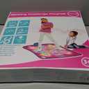 SUNLIN Dance Mat - Rhythm Step Play Mat - Dance Game Toy Pad with LED Lights, Gift for Kids Girls 3-12, Adjustable Volume, Built-in Music, 3 Challenge Levels (Pink)