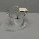 Twine Insulated Ice Bucket With Lid & Scooper for Parties - Galvanized Metal Bucket Cooler & Drink Tub Holds 1 Gallon
