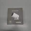 Mini Portable Projector 4K WiFi 6 BT 5.2 Upgraded Portable Projector Full HD Supported for Phone /PC /TV /HDMI /PS5 /Laptop Auto Keystone Home Theater 180 Rotation [Built-in App] White