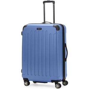 Kenneth Cole REACTION Renegade Luggage Expandable 8-Wheel Spinner Lightweight Hardside Suitcase, Periwinkle Blue, 28-Inch Checked