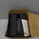 Ceramic Rustic Vase for Home Decor, 5.8 Inch Terracotta with Handles, Vintage Decorative for Flowers, Plants, Living Room, Table, Thanksgiving - Black Bronze